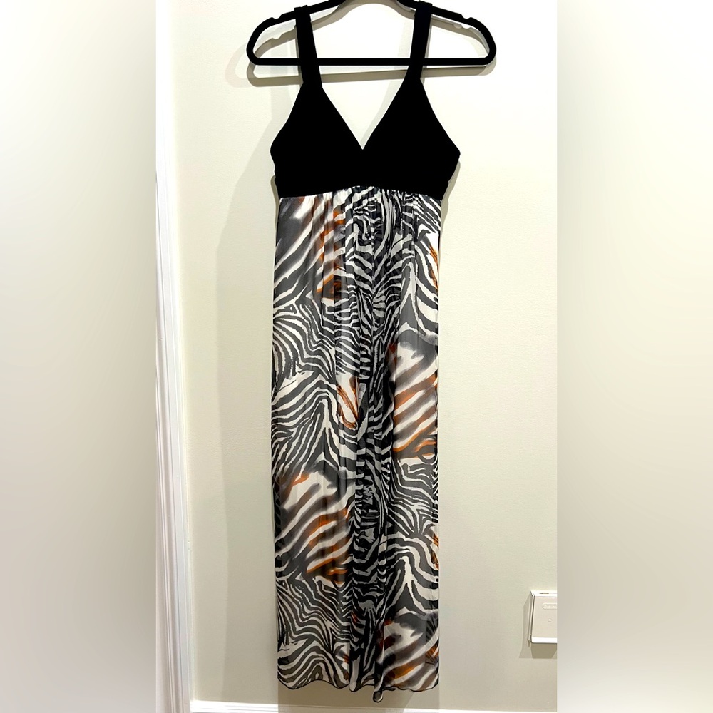 A.B.S Allen Schwartz Collection- Chiffon Zebra Print